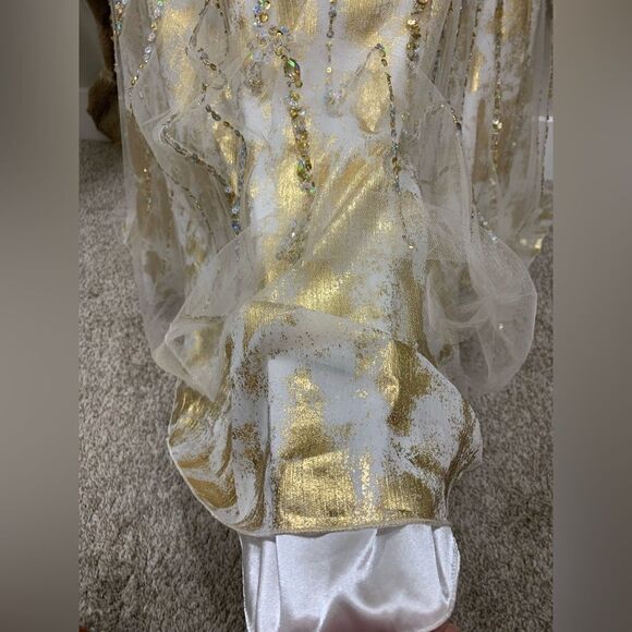 Stunning Custom Heavily Jeweled Mermaid Gown/All-over Crystal Beads & Sequins - Picture 17 of 17